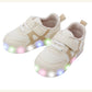 (Pre-order) KoongsKoongs Kids’ Bread LED Light-up Sneakers (Butter Beige)