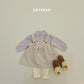 (Pre-order) Soybean Kids Winter - Quilted Overall Dress 누빔멜빵치마 (2 Colors)