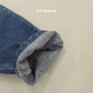 (Pre-order) Soybean Kids Winter - Cozy Tapered Fleece-Lined Denim Pants 포근테이퍼드데님팬츠 (2 Colors)