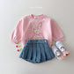 (In-stock) Daily Bebe Spring - Kids' Floral Sweatshirt 플로럴 맨투맨 (2 Colors) (Copy)