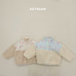 (Pre-order) Soybean Kids Winter - Flower Patch Sherpa Jacket 꽃배색양털JP (2 Colors)