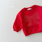 (Pre-order) Daily Bebe - Kids’ Ribbon Cubic Sweatshirt 리본 큐빅 맨투맨 (2 Colors)