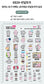 (Pre-order) Personalized Clear Embossed Waterproof Name Stickers (Characters)