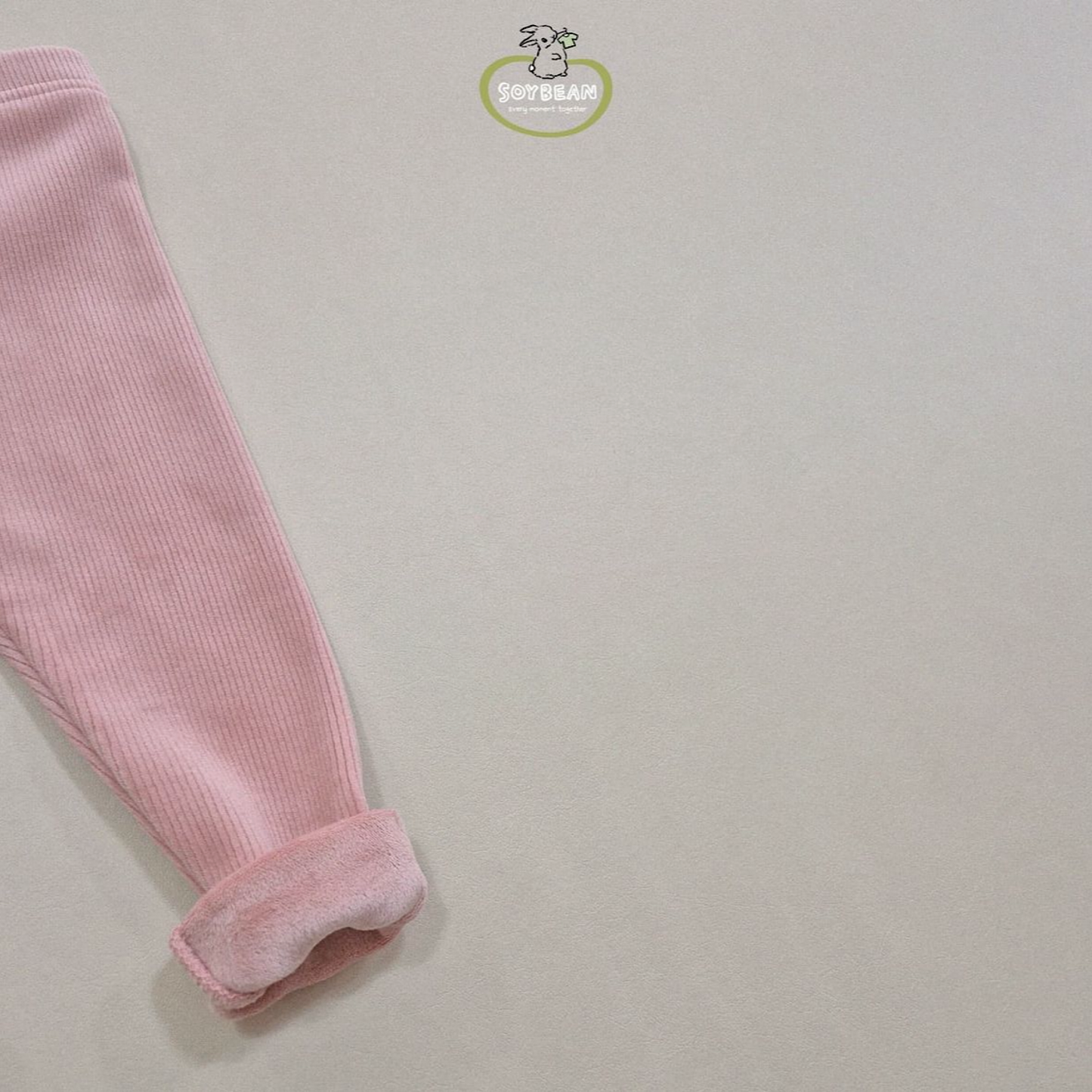 (Pre-order) Soybean Kids - Ribbed Mink Fleece Leggings 골지밍크레깅스 (5 Colors)