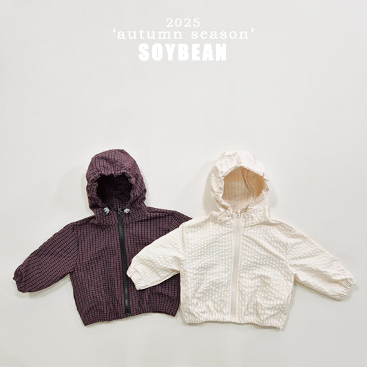 (Pre-order) Soybean Kids - Wind Plaid Jacket 윈드플래드자켓 (2 Colors)