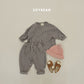 (Pre-order) Soybean Kids Winter - Check Cozy Fleece Top & Bottom Set 체크몽글실내복 (3 Colors)