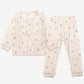 (Baby Boom) Jacquard Diamond Long-Sleeve Pajama Set