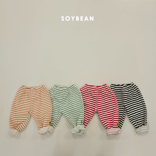 (Pre-order) Soybean Kids Winter - Stroll Stripe Fleece-Lined Jogger Pants 양기모스트롤조거 (4 Colors)
