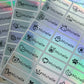 (Pre-order) Personalized Waterproof Name Stickers