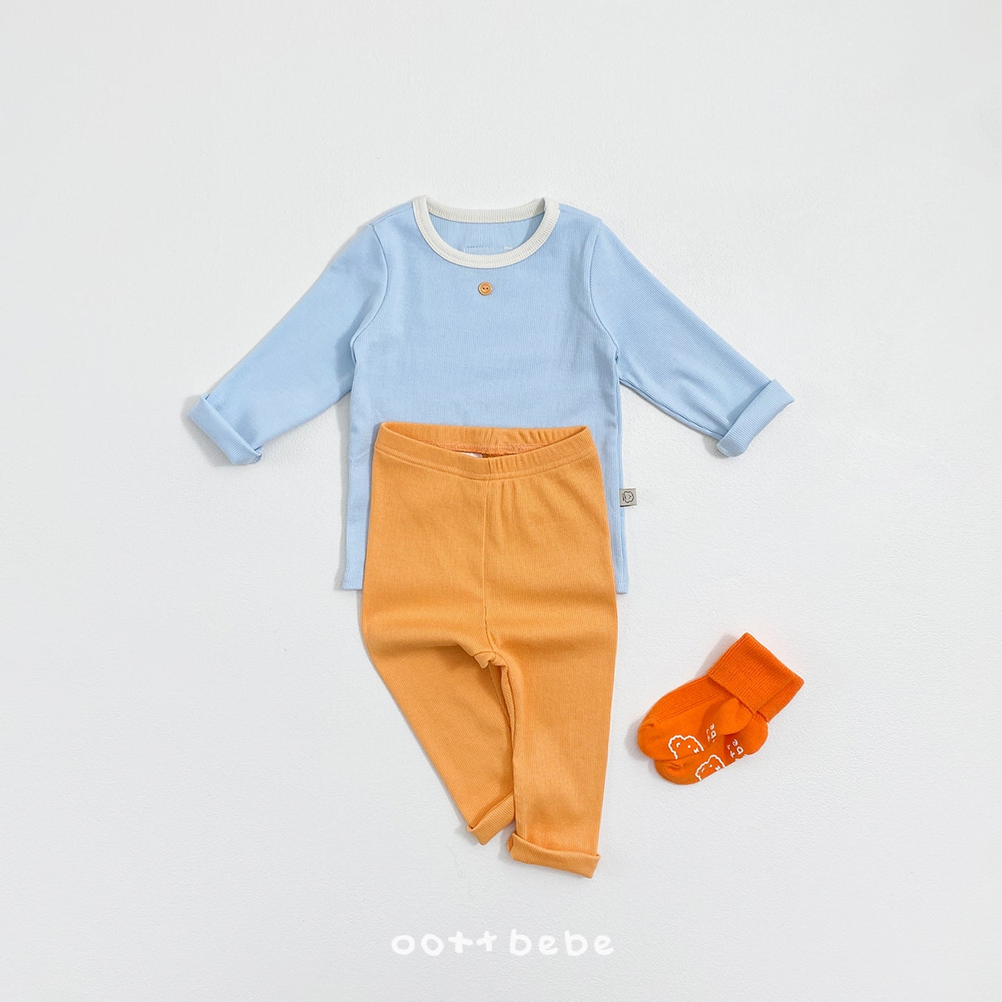 (Pre-order) OOTTBEBE Spring - Picnic Cotton Pajama Set 피크닉실내복 (3 Colors)