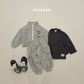 (Pre-order) Soybean Kids Winter - Zip-Up Cargo Fleece-Lined Top & Bottom Set 집업카고상하복 (2 Colors)