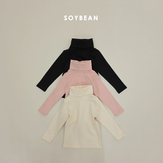 (Pre-order) Soybean Kids Winter - Cotton Stretch Inner Turtleneck 이너폴라티 (3 Colors)
