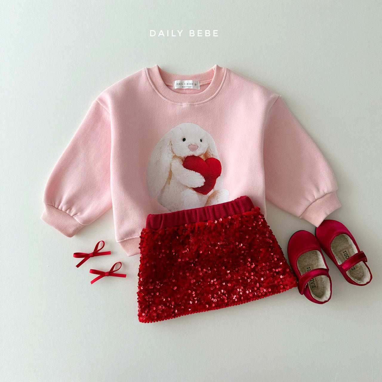 (Pre-order) Daily Bebe - Kids’ Sequin Skirt 스팽글치마 (2 Colors)