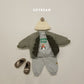 (Pre-order) Soybean Kids Winter - Snow Fun Fleece-Lined Top & Bottom Set 양기모스노우펀상하 (3 Colors)