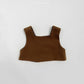 (Pre-order) OOTTBEBE - Chocolate Double-Breasted Vest 초코더블뷔스티에 (2 Colors)