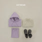 (Pre-order) Soybean Kids Winter - Hooded Fleece-Lined Wide Top & Bottom Set 후드와이드상하복 (5 Colors)
