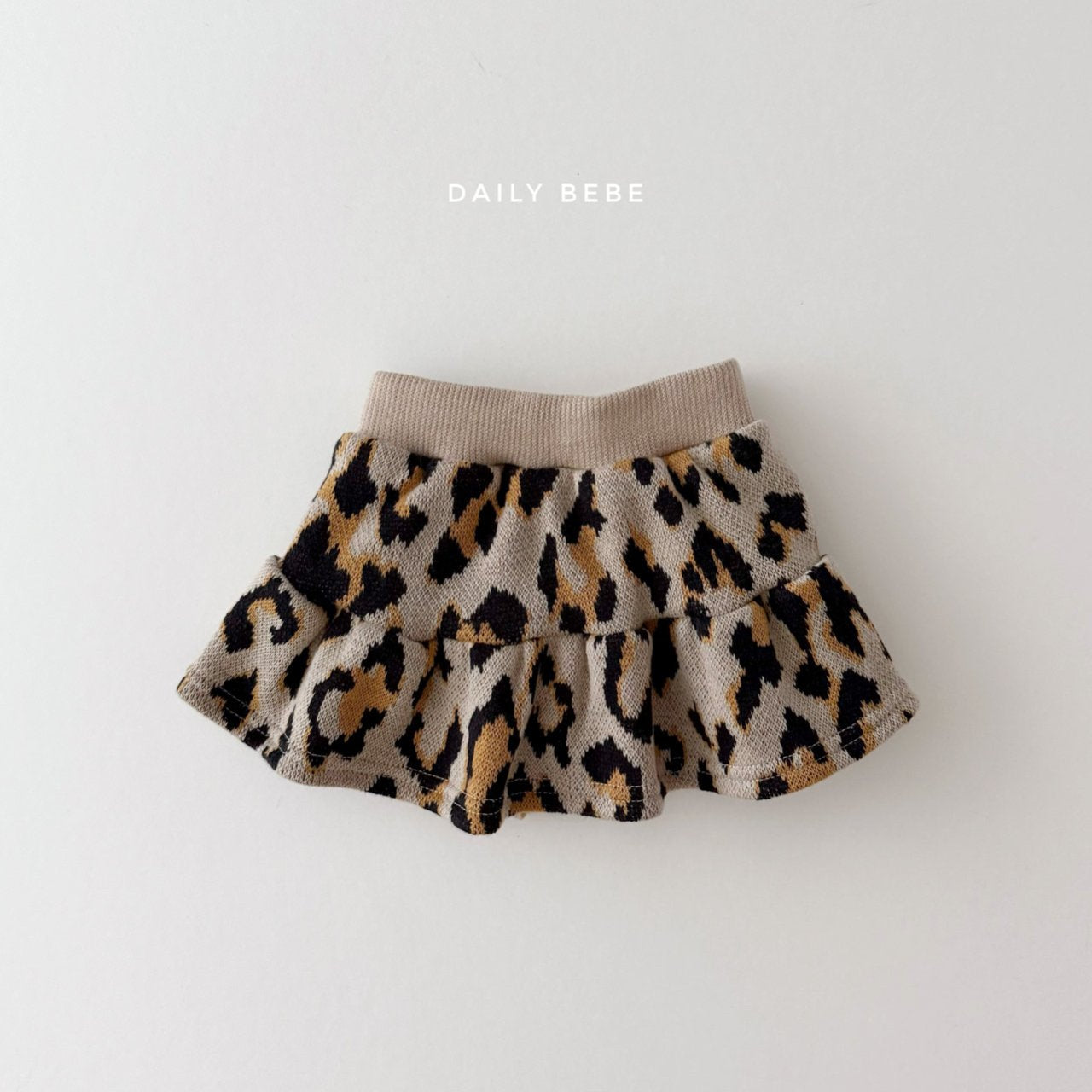 (Pre-order) Daily Bebe - Kids’ Leopard Skirt Set 레오파드세트 (2 Colors)