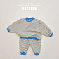 (Pre-order) Soybean Kids - Point Stripe Top & Bottom Set 포인트단가라상하복 (4 Colors)