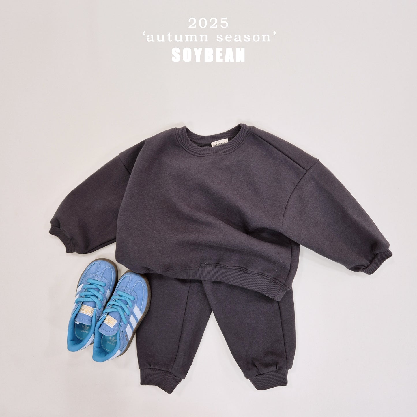(Pre-order) Soybean Kids - Fall Lollipop Top & Bottom Set 가을롤리팝상하복 (16 Colors)