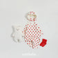 (Pre-order) OOTTBEBE Winter - Heart Full Suit + Bonnet Set 하트전신슈트+보넷set (2 Colors)