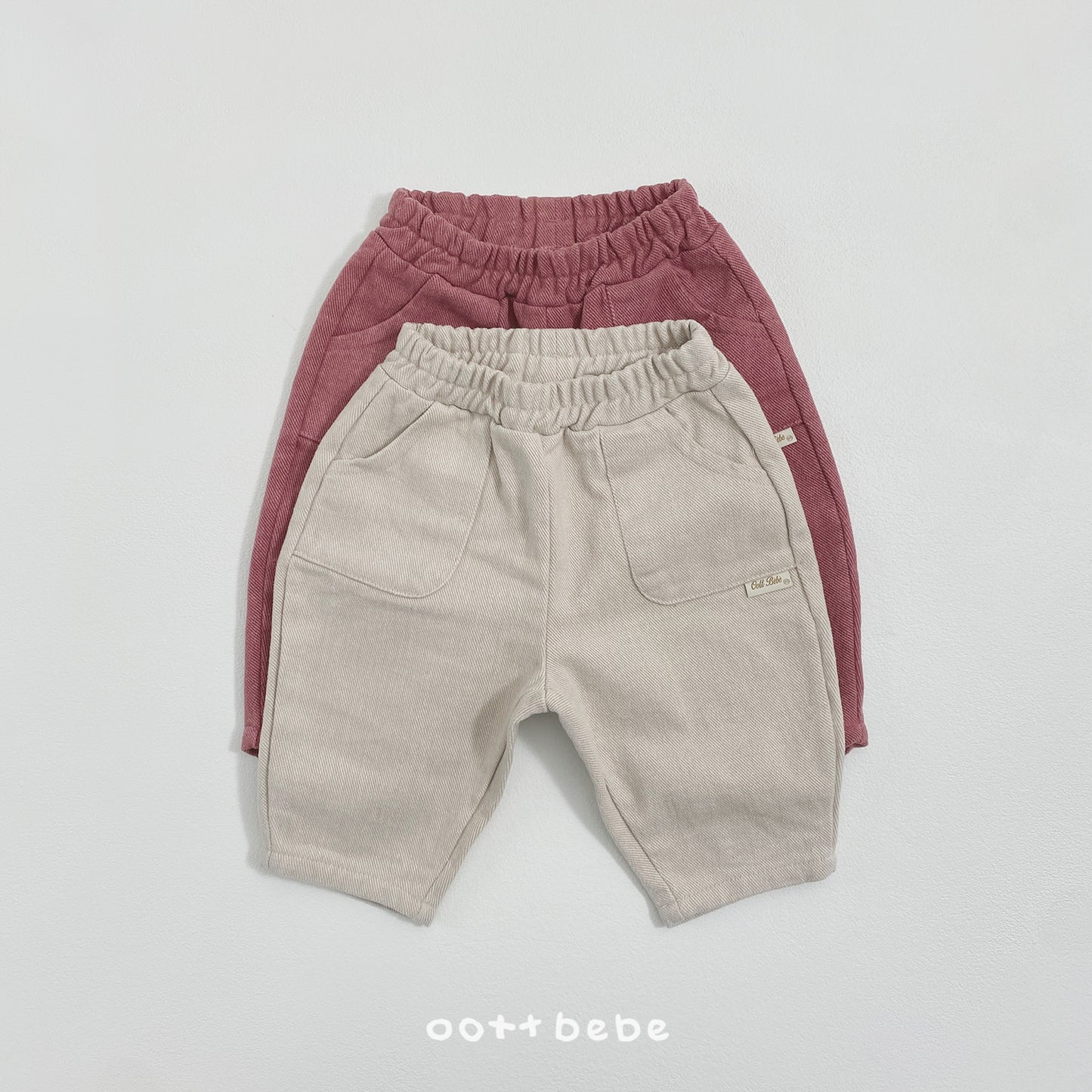 (Pre-order) OOTTBEBE Winter - Twill Cozy-On Pants 트윌카치온팬츠 (2 Colors)