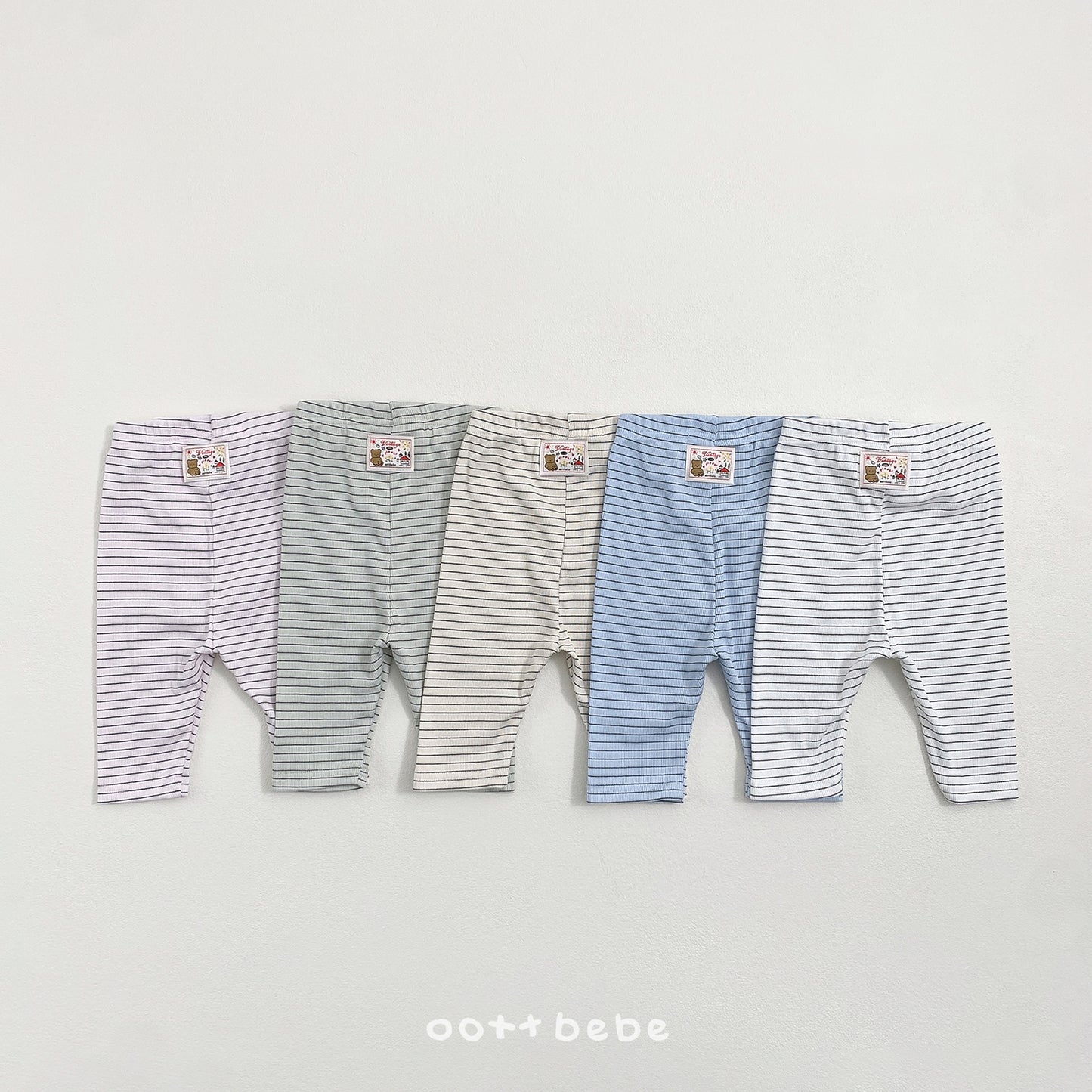 (Pre-order) OOTTBEBE Summer - Sherbet Leggings (Kids) 샤베트5부레깅스 (5 Colors)