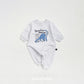 (Pre-order) OOTTBEBE - Dino Full Bodysuit 공룡전신슈트 (3 Colors)