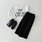 (Pre-order) Daily Bebe - Kids’ Loved Tee 러브드티 (2 Colors)