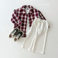 (Pre-order) Daily Bebe - Kids' Autumn Check Shirt 어텀체크셔츠 (2 Colors)