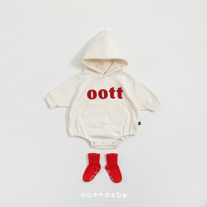(Pre-order) OOTTBEBE Spring - Bouclé Hoodie Romper 댄디부클후드슈트 (2 Colors)