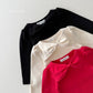(Pre-order) Daily Bebe Winter - Kids' Ribbon Shoulder Top 리본 숄더티 (3 Colors)
