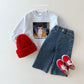 (Pre-order) Daily Bebe Winter - Kids' Santa Kitty Graphic Sweatshirt 산타냥이 맨투맨