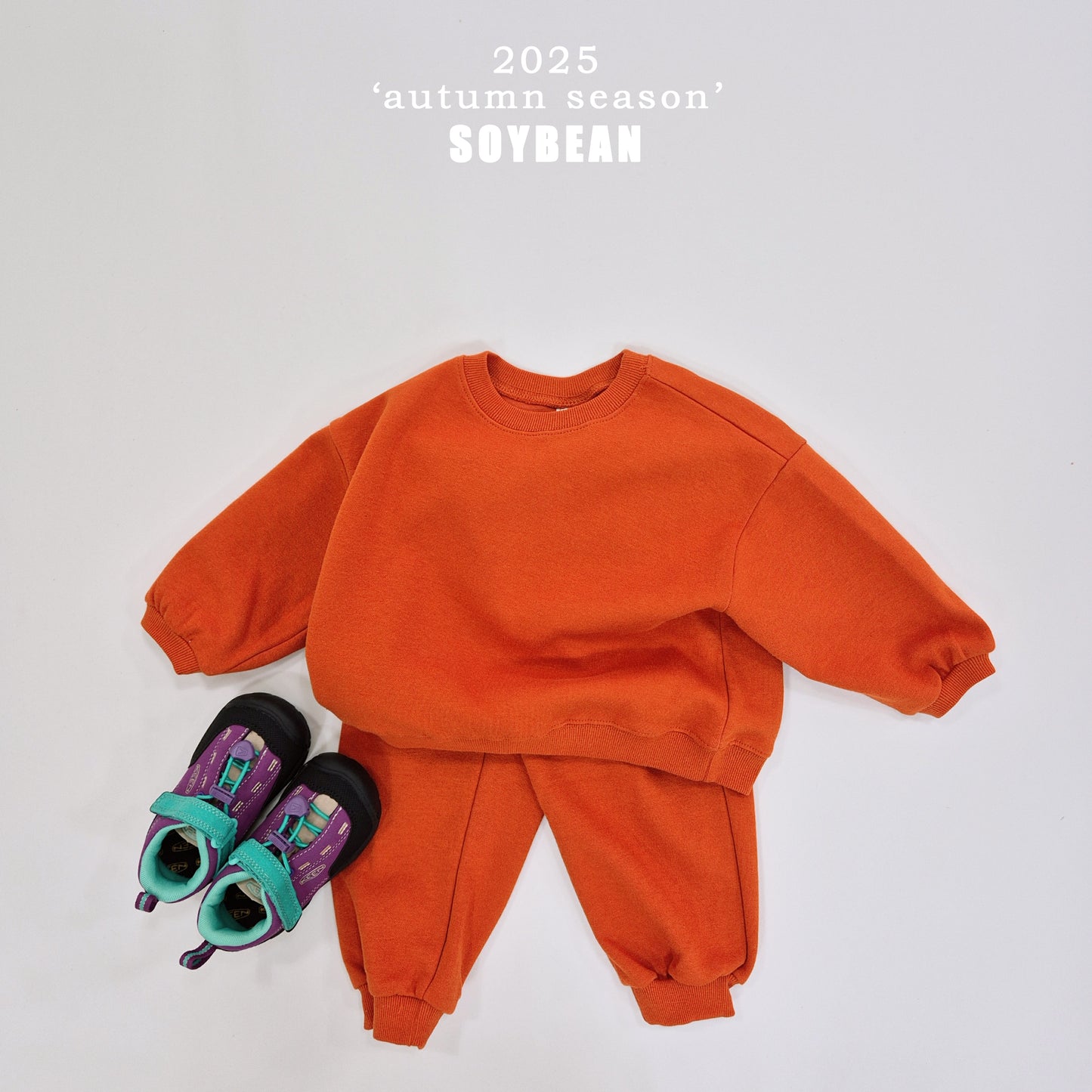(Pre-order) Soybean Kids - Fall Lollipop Top & Bottom Set 가을롤리팝상하복 (16 Colors)
