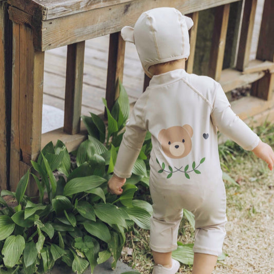 (Pre-order) KoongsKoongs Kids’ Premium All-in-One Rash Guard (Teddy Bear)