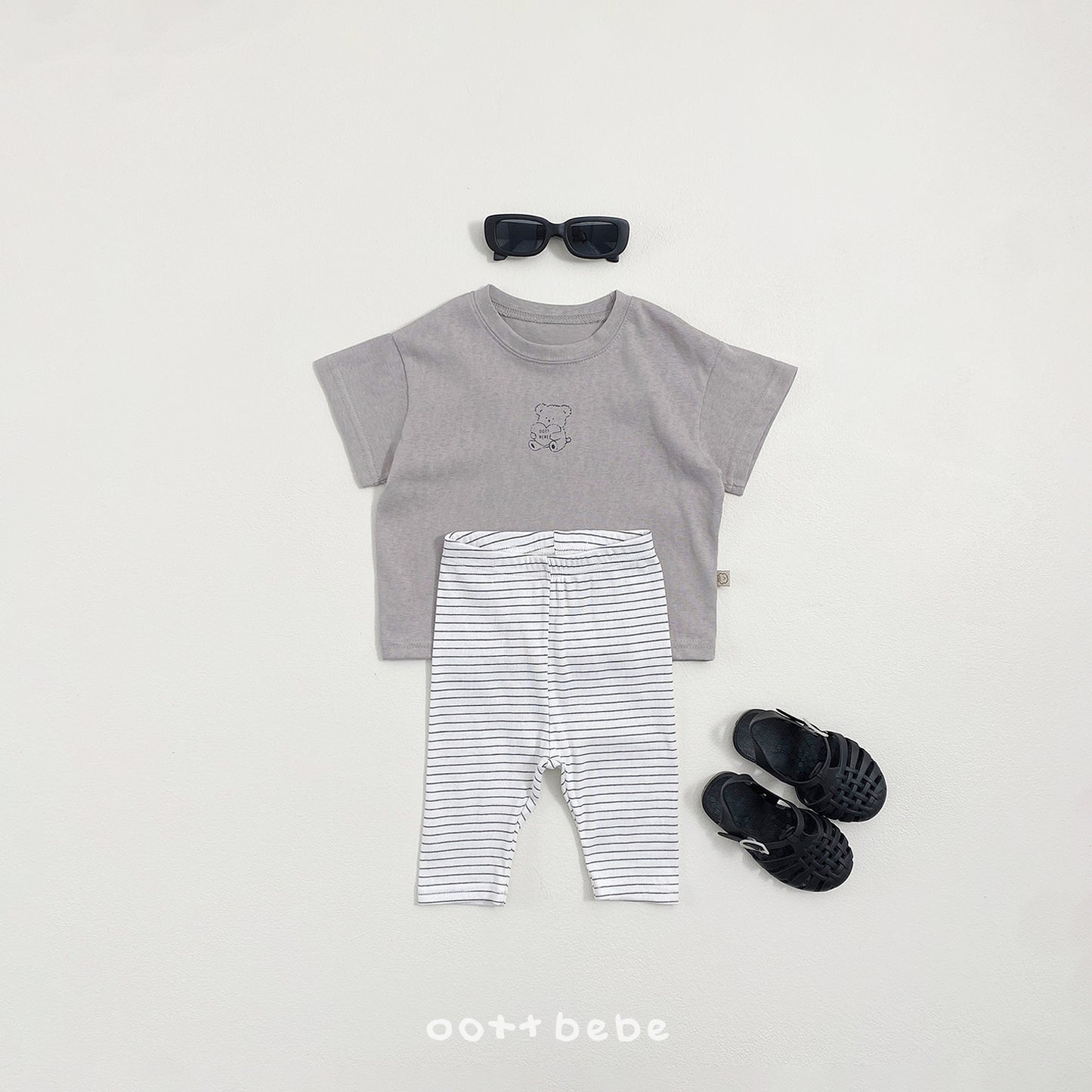 (Pre-order) OOTTBEBE Summer - Sherbet Leggings (Kids) 샤베트5부레깅스 (5 Colors)
