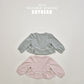 (Pre-order) Soybean Kids - Square Lace Top & Bottom Set 스퀘어레이스 상하복 (2 Colors)