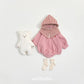 (Pre-order) OOTTBEBE Winter - Puppy Fleece Anorak Bodysuit 멍멍아노락슈트 (4 Colors)