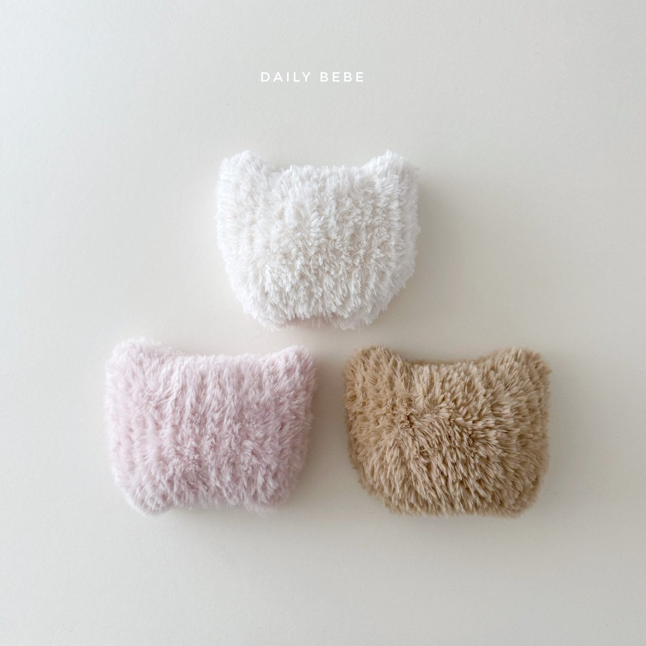 (Pre-order) Daily Bebe Winter - Kids’ Minky Fleece Beanie 밍크비니 (3 Colors)
