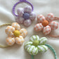 (Chenny Bong Bong) Kids’ Handmade Gingham Blossom Hair Tie (4 Colors)