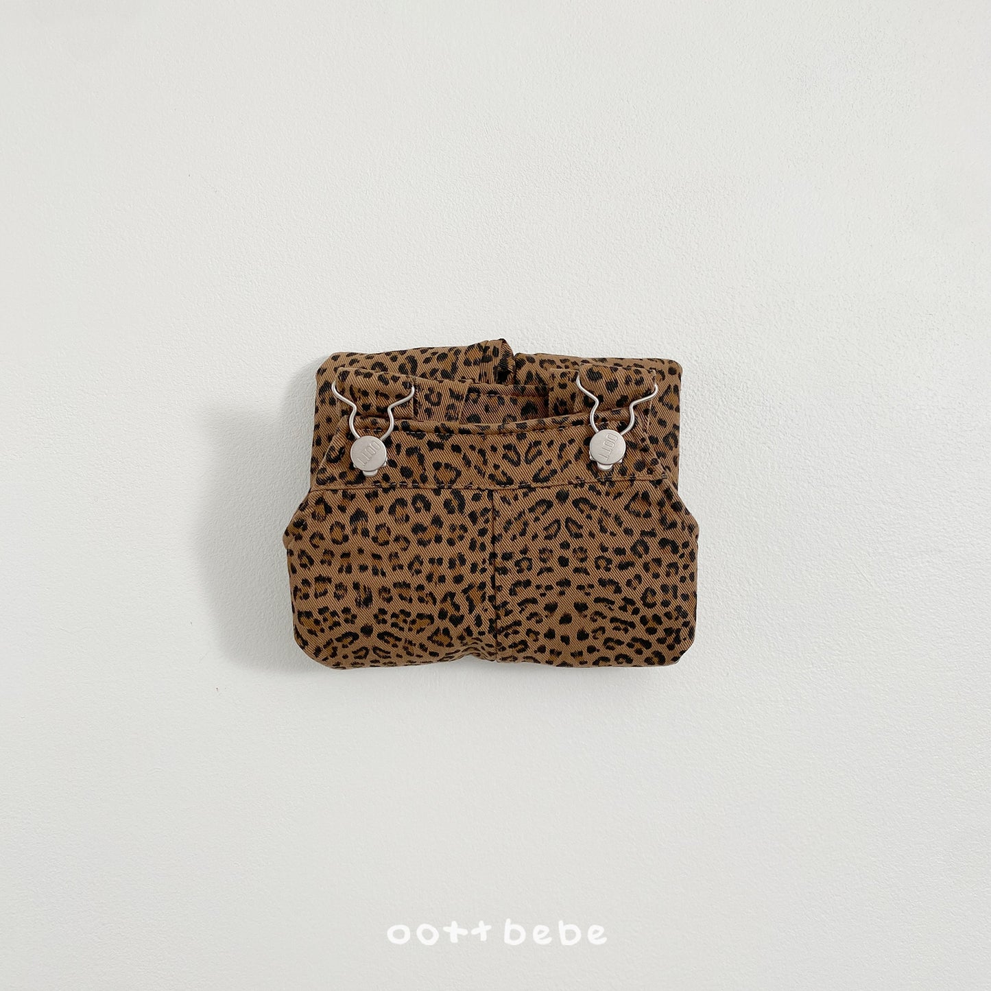 (Pre-order) OOTTBEBE Winter - Leopard Overall Pants 호피오버롤