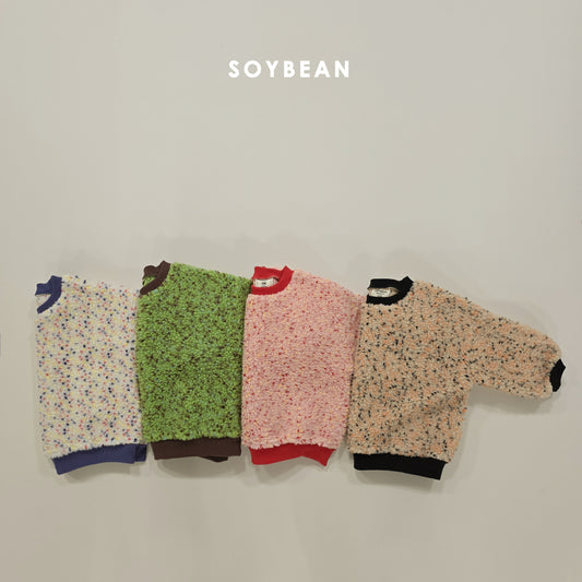 (Pre-order) Soybean Kids Winter - Popping Sherpa Sweatshirt 팝핑양털맨투맨 (4 Colors)