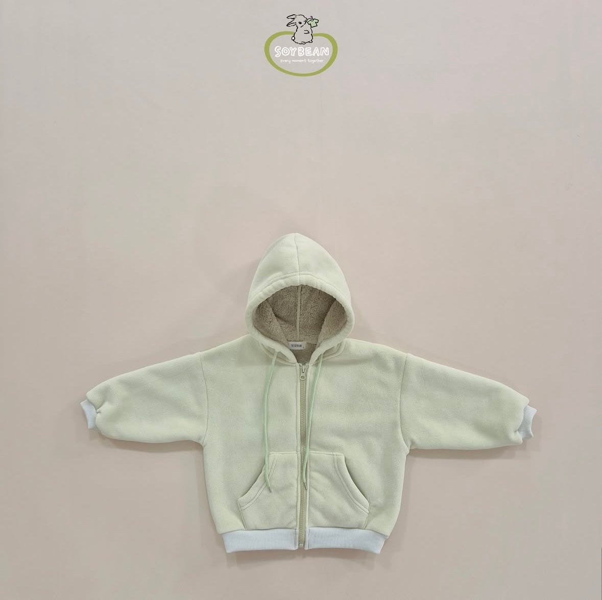 (Pre-order) Soybean Kids - Super Fleece Hooded Zip-Up 슈퍼플리스후드집업 (4 Colors)