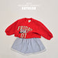 (Pre-order) Soybean Kids - Friday Lettering Sweatshirt 프라이데이맨투맨 (2 Colors)