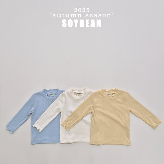 (Pre-order) Soybean Kids - Volume Ribbed Tee 볼륨골지티 (3 Colors)