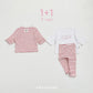 (Pre-order) OOTTBEBE Spring - Say OOTT 1+1 Kid Tee Set 세이오뜨1+1티셔츠 (4 Colors)