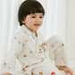 (Baby Boom) Cotton Button-Down Long Sleeve Pajama Set