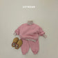 (Pre-order) Soybean Kids Winter - Junior Soybean Kids Winter - Junior Fleece-Lined Lollipop Top & Bottom Set 주니어 양기모롤리팝상하복 (16 Colors)