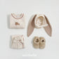 (Pre-order) OOTTBEBE Winter - Cozy Bear Top & Bottom Set 쿨쿨베어상하복 (2 Colors)