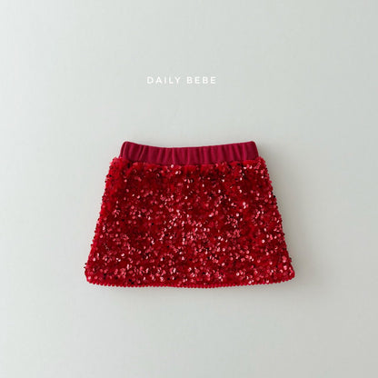 (Pre-order) Daily Bebe - Kids’ Sequin Skirt 스팽글치마 (2 Colors)