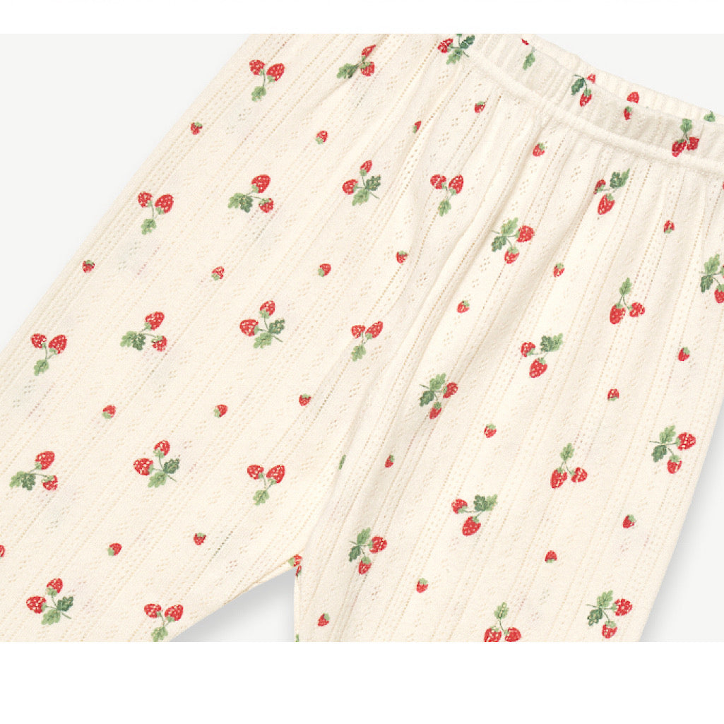 (Baby Boom) Spring Cotton Jacquard 3/4 Sleeve Pajama Set (2 Colors)